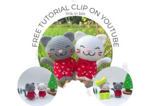 free christmas cat crochet pattern