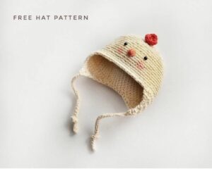 Hat chicken crochet pattern
