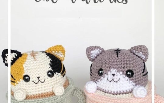 cat'n drinks crochet pattern