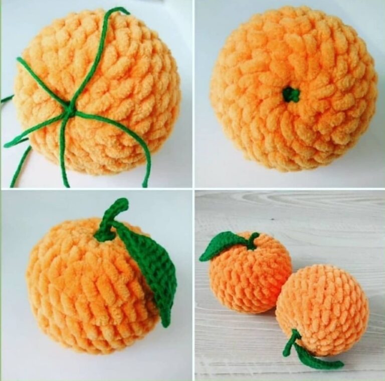 ORANGE CROCHET PATTERN +1000 Free crochet pattern