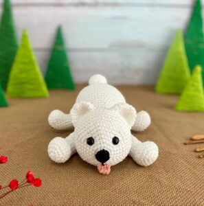 white dog crochet pattern