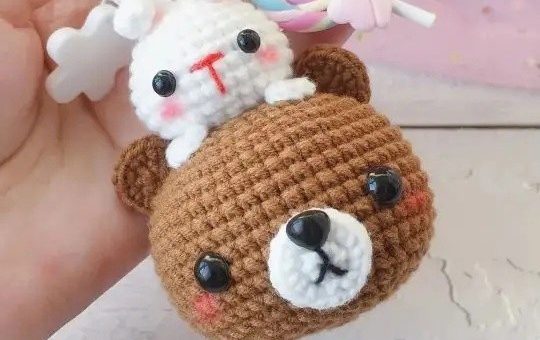 bear and rabbit head crochet pattern