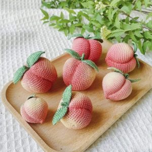 Free peach crochet pattern