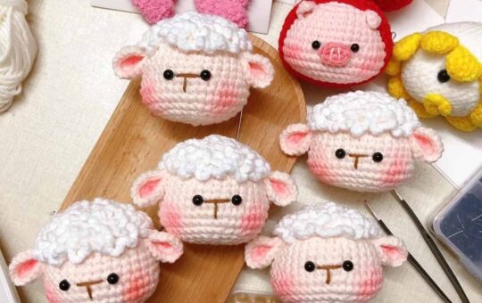 sheep head crochet pattern