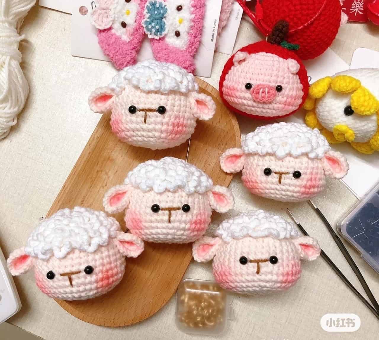 Sheep head crochet pattern 1000+ Free Crochet Patterns