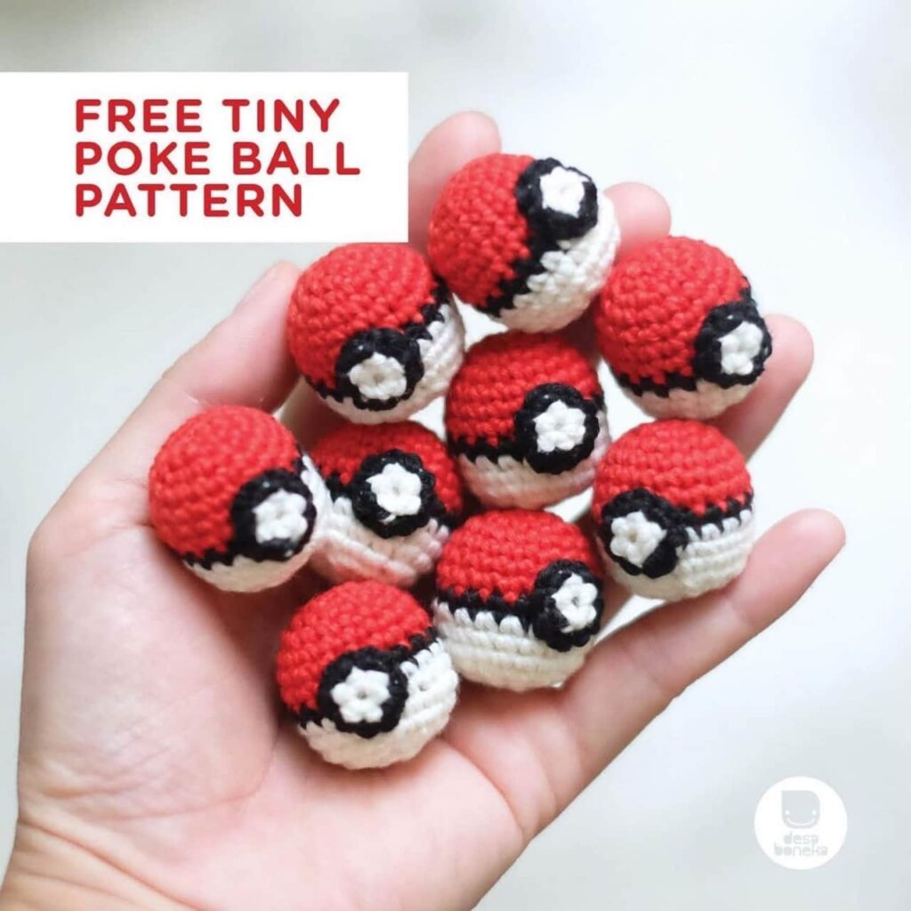 free tiny poke ball pattern