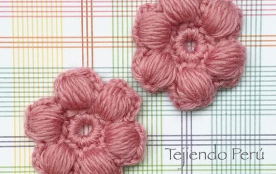 puff stitch flower crochet pattern