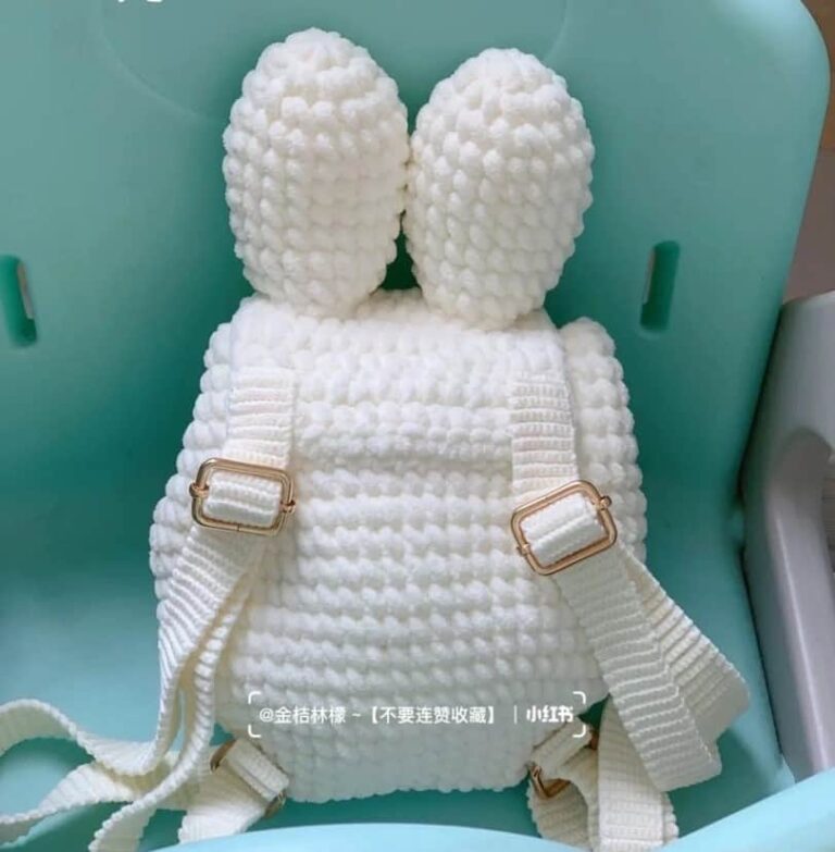 Strawberry rabbit backpack crochet pattern - 1000+ Free Patterns
