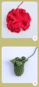 crested flower crochet