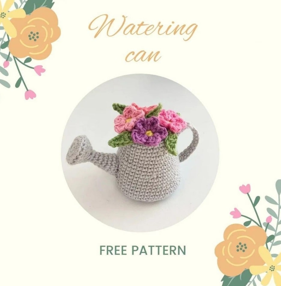 watering can crochet pattern