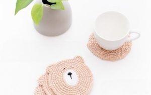 bear coaster crochet pattern