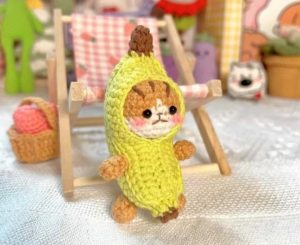 banana cat crochet pattern