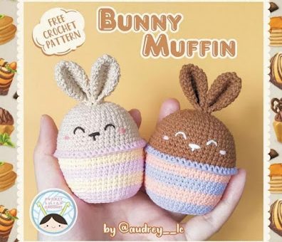 bunny muffin crochet pattern