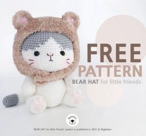 Bear hat crochet pattern