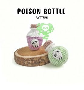 poison bottle crochet pattern