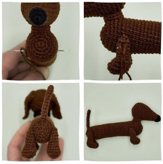 Free Dachshund Dog Crochet Pattern