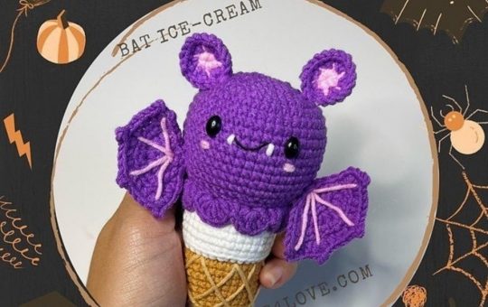 Bat Ice-cream Crochet Pattern