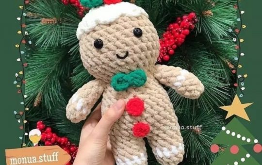 Christmas Gingerbread man crochet pattern