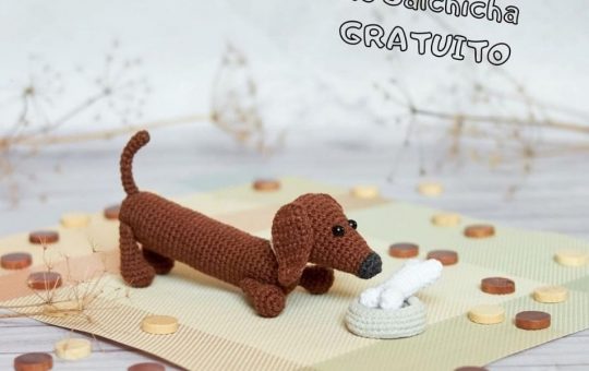 Dachshund dog crochet pattern
