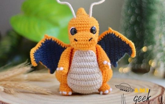 Baby Dragonite crochet pattern