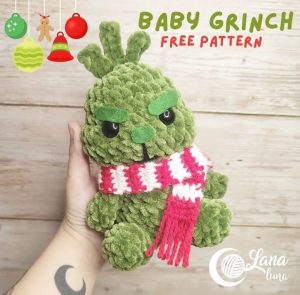 Baby Grinch crochet pattern