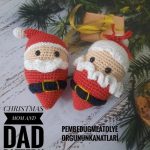 Christmas Mom and Dad crochet pattern