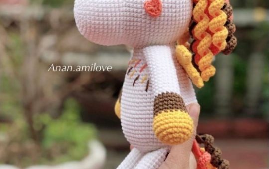 Golden horn Unicorn free pattern