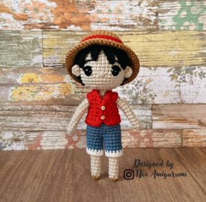 One piece Monkey D Luffy crochet pattern
