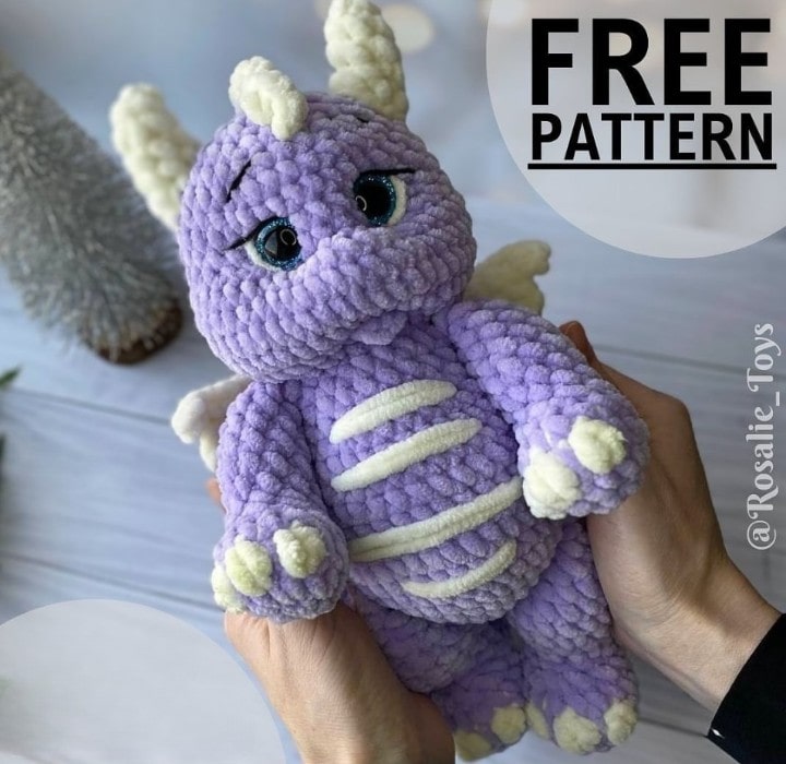 Free crochet pattern Dragon