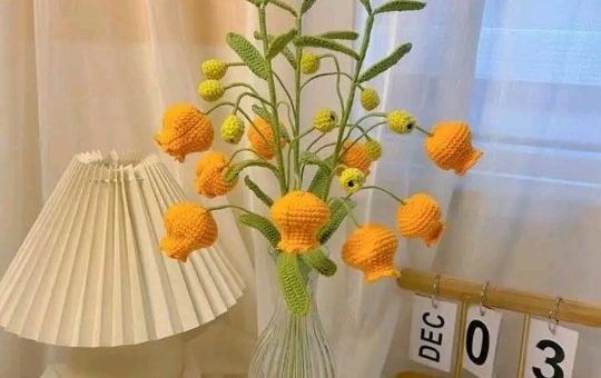 Pattern for crochet Bellflower branches