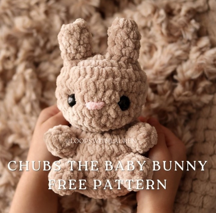 Chubs the baby Bunny free pattern