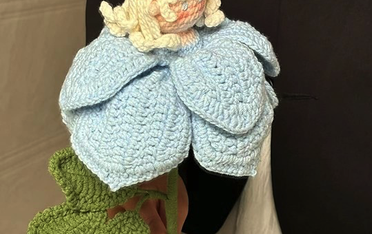 blue Rose fairy crochet pattern