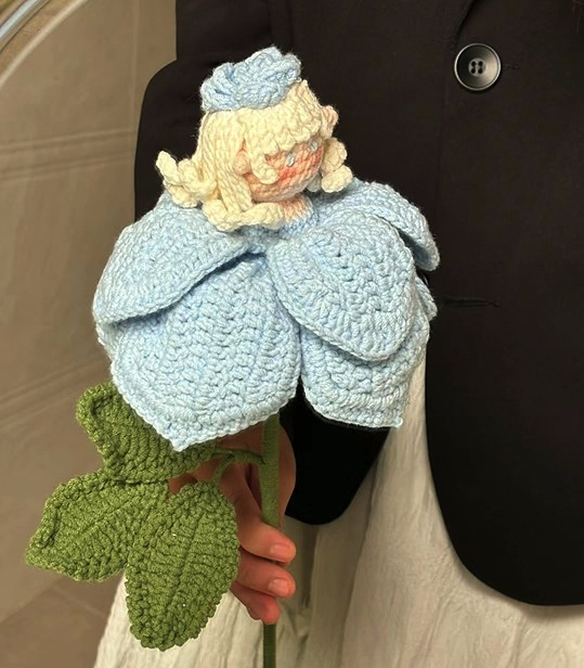 blue Rose fairy crochet pattern