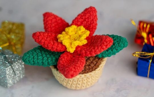small flower pot crochet pattern