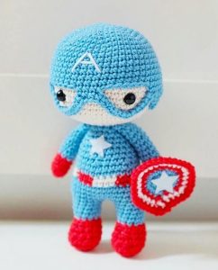 Captain america crochet pattern