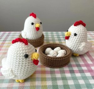 free chicken crochet pattern