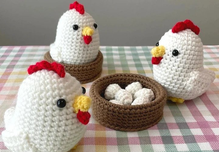 free chicken crochet pattern