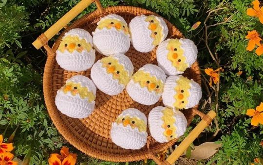 chick in an egg crochet pattern