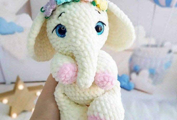 Elephant Amigurumi crochet pattern