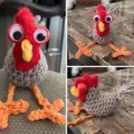 Free googly eyed  Rooster pattern