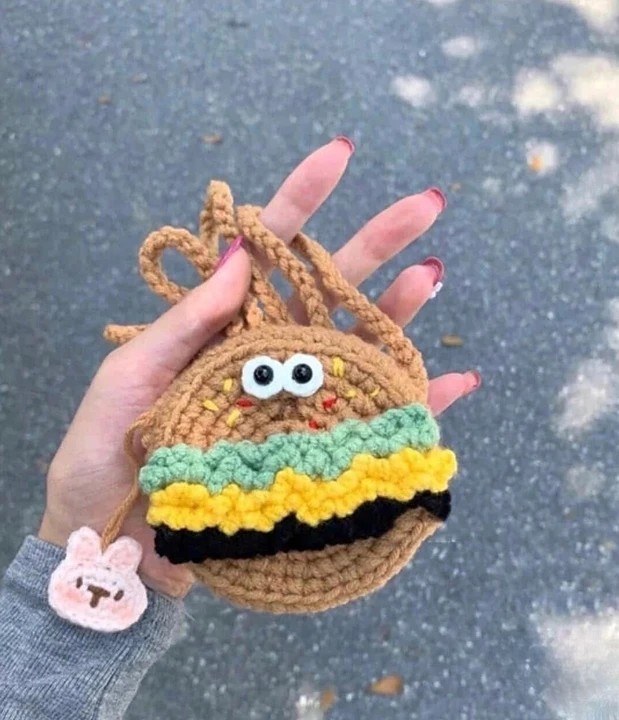 Hamburger bag pattern free