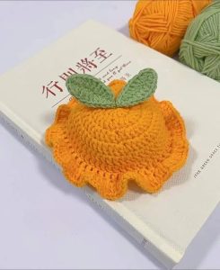 Orange hat crochet pattern