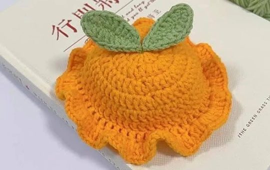 Orange hat crochet pattern