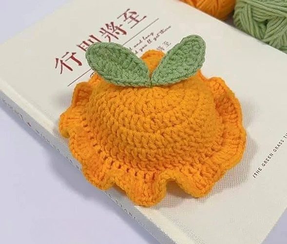 Orange hat crochet pattern