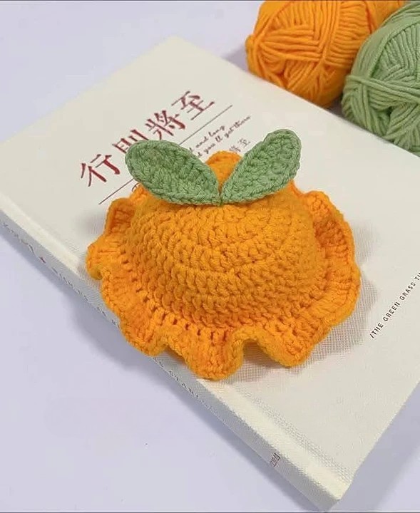 Orange hat crochet pattern