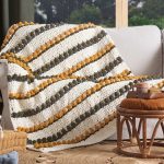 Tulip stitch crochet blanket