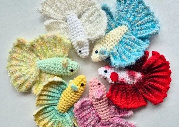 Ornamental fish crochet pattern