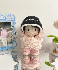 Doll wearing hoodie pattern