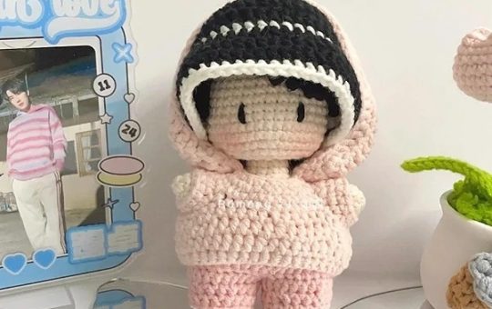 Doll wearing hoodie pattern