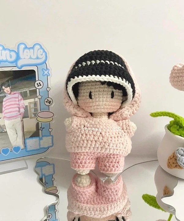 Doll wearing hoodie pattern